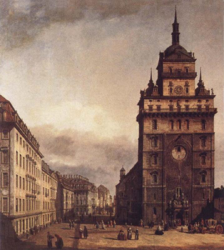 Bernardo Bellotto Square with the Kreuz Kirche in Dresden